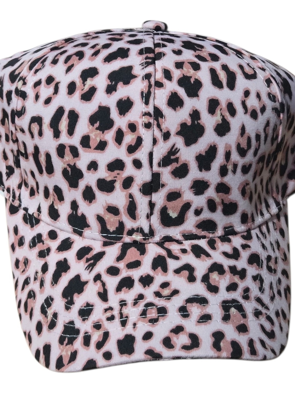 Zenana Leopard Print Pink Baseball Cap - Womens Hat